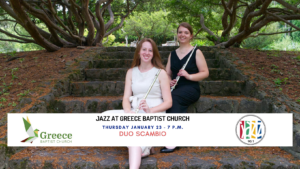 Duo Scambio Performs at Greece Baptist Church on January 23